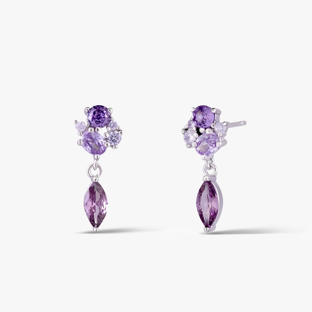 Kolczyki srebrne z cyrkoniami