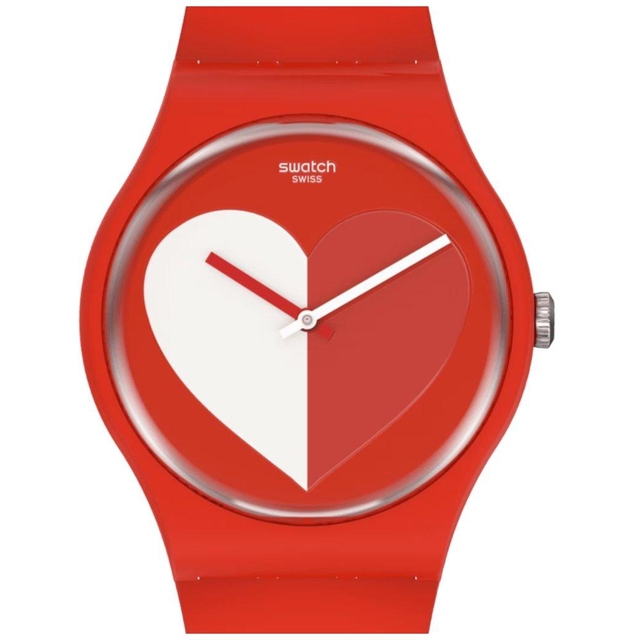 ZEGAREK SWATCH HALF <3 WHITE