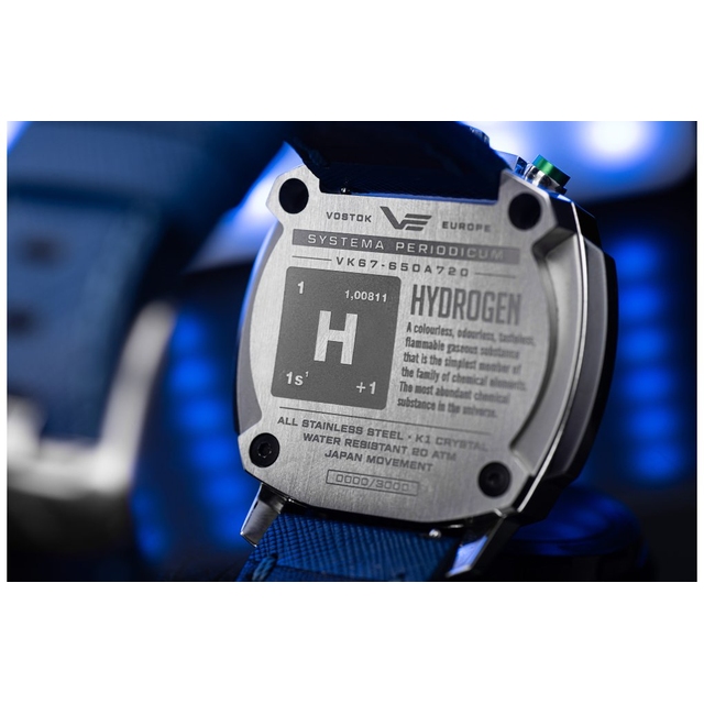 ZEGAREK VOSTOK EUROPE SYSTEMA PERIODICUM HYDROGEN