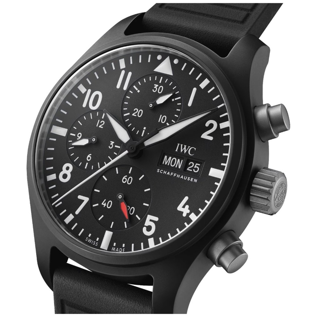 ZEGAREK IWC SCHAFFHAUSEN PILOT'S AUTOMATIC CHRONOGRAPH TOP GUN
