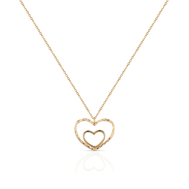 Naszyjnik złoty z motywem serca