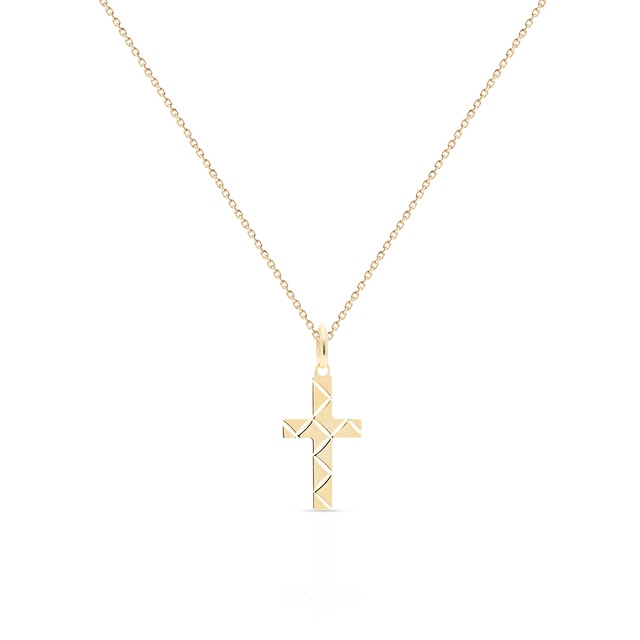 Wisiorek złoty krzyżyk