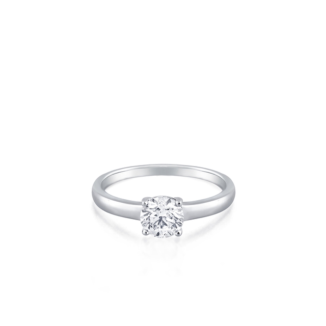 Pierścionek zaręczynowy złoty Szczęśliwy