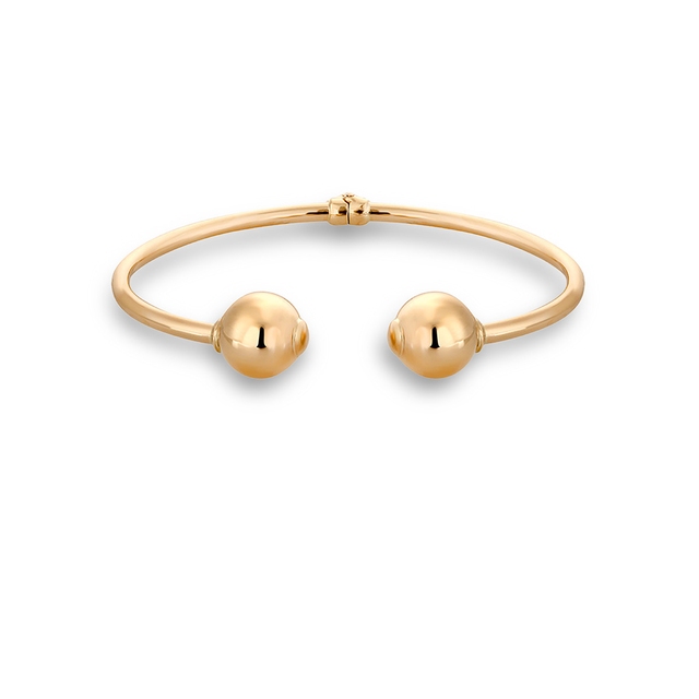 Bransoleta złota z kulkami