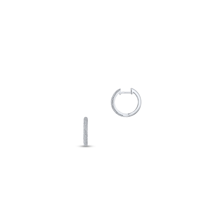 Kolczyki białe złoto z diamentami