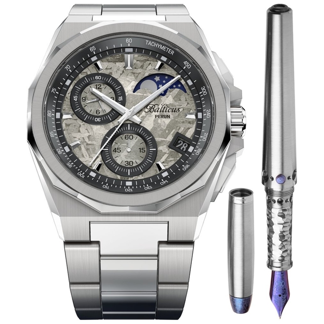 ZEGAREK BALTICUS PERUN MOONPHASE CHRONOGRAPH Z PIÓREM LIMITED EDITION