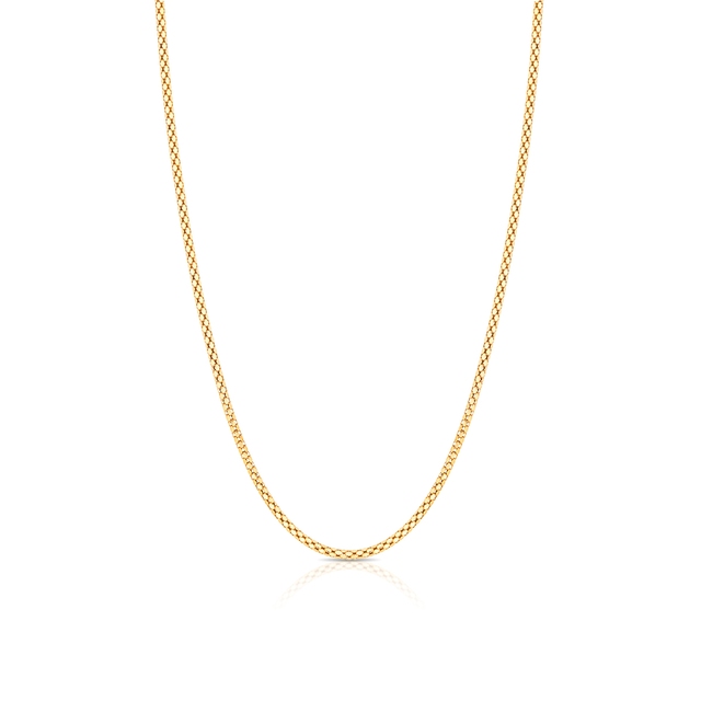 Łańcuszek srebrny pozłacany żmijka