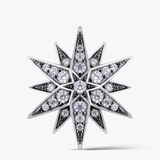 Broszka srebrna Royal Star