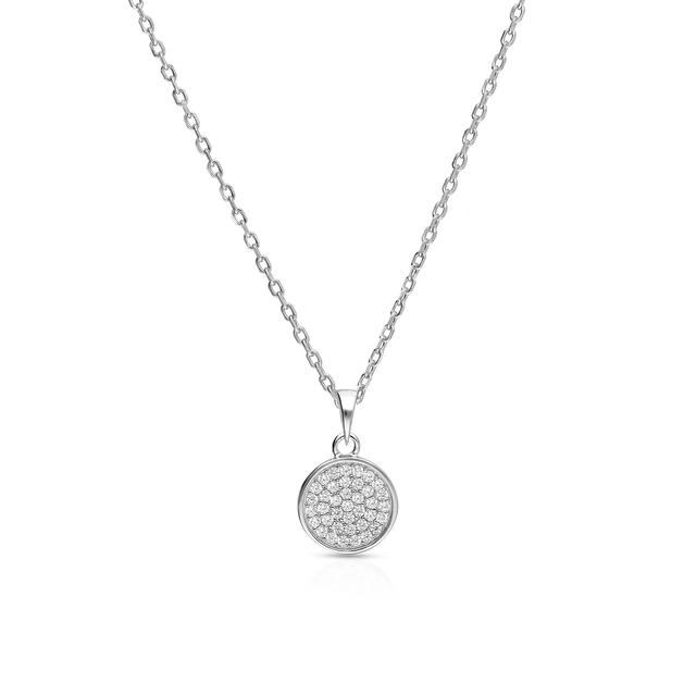 Wisiorek srebrny z cyrkoniami