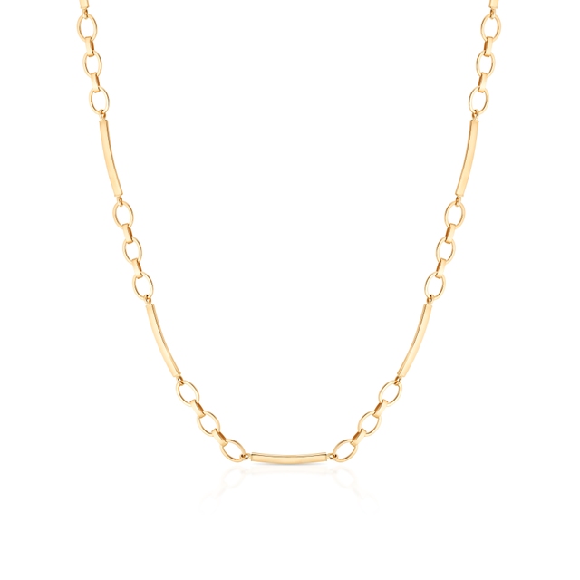 Naszyjnik złoty z elementem pancerki