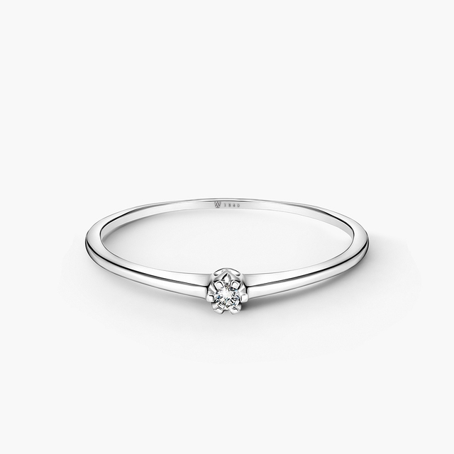 Pierścionek zaręczynowy złoty Jedyny