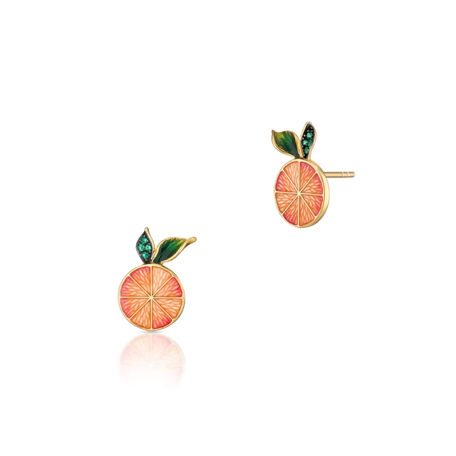 Kolczyki srebrne Kwiaty Nocy Cytrusy