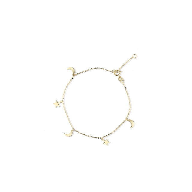 Bransoletka złota z motywem astralnym