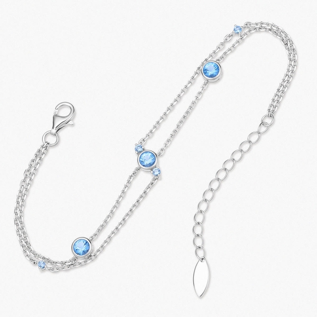 Bransoleta srebrna Balerina