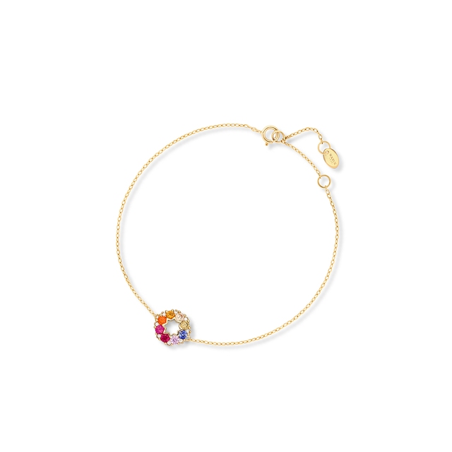 Bransoletka srebrna pozłacana