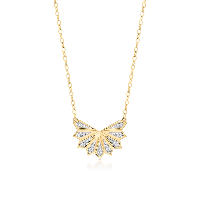 Naszyjnik złoty z diamentami