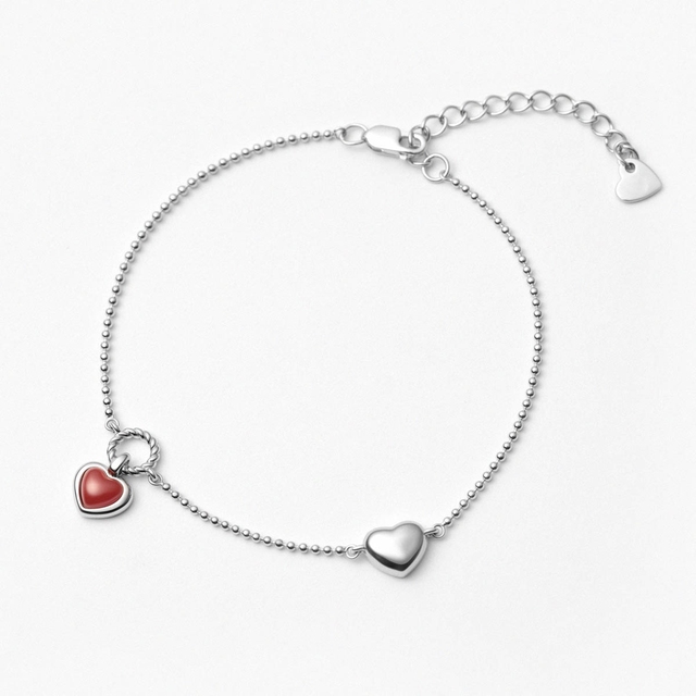 Bransoleta srebrna Czułość