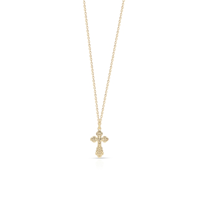 Wisiorek złoty krzyżyk