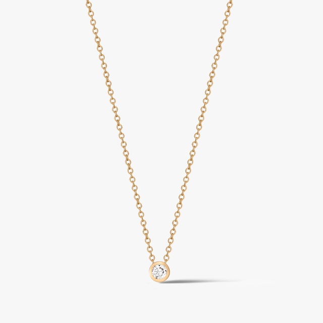 Naszyjnik złoty z cyrkonią