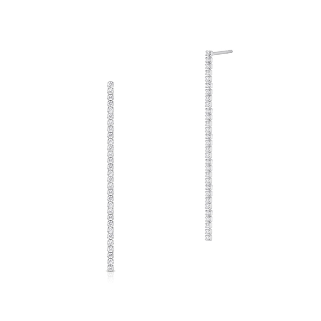 Kolczyki srebrne długie