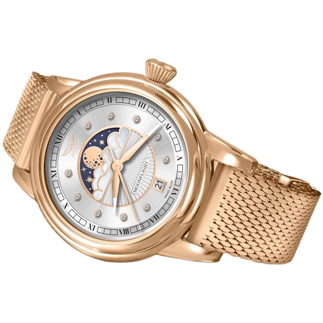 ZEGAREK AVIATOR DOUGLAS MOONFLIGHT DIAMOND EDITION