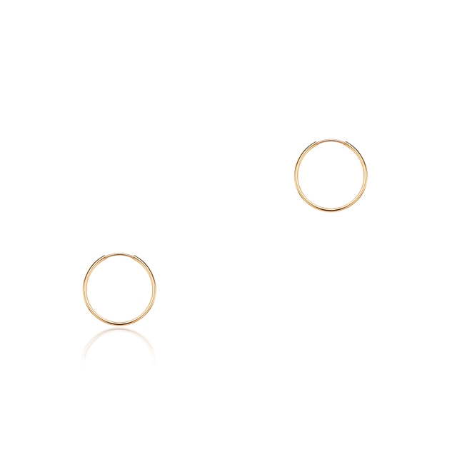 Kolczyki złote koła