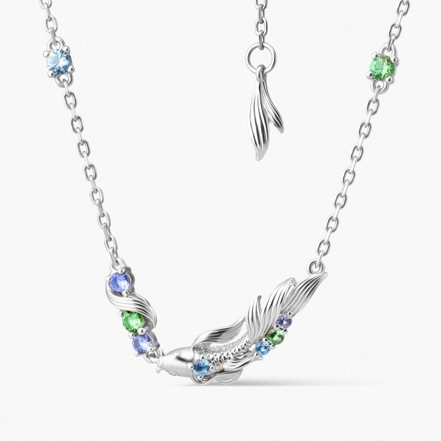 Naszyjnik srebrny KOI