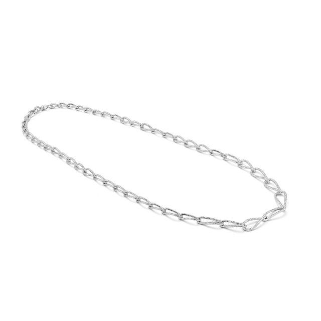 Naszyjnik BIAŁE ZŁOTO Z BRYLANTAMI