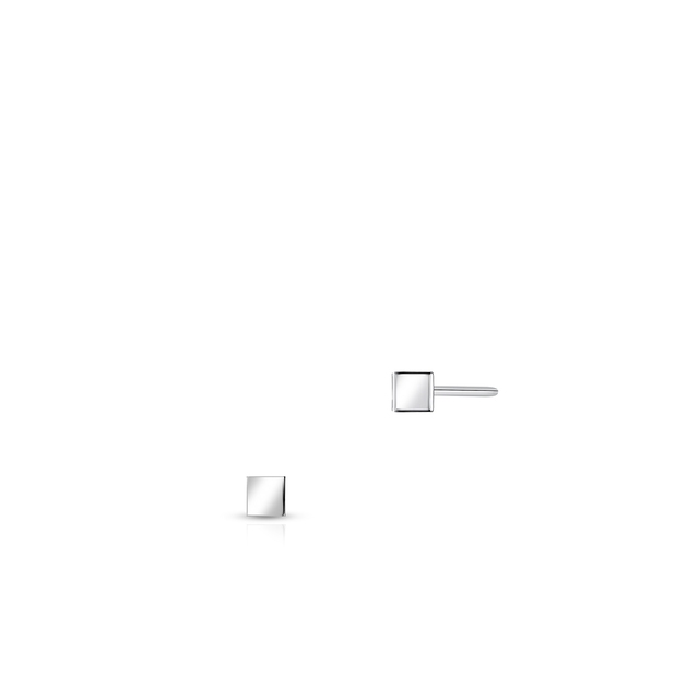 Kolczyki srebrne kwadraty