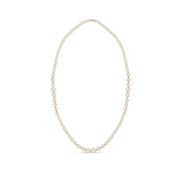 Naszyjnik złoty z pereł
