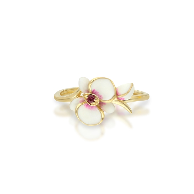 Pierścionek złoty Kwiaty Nocy