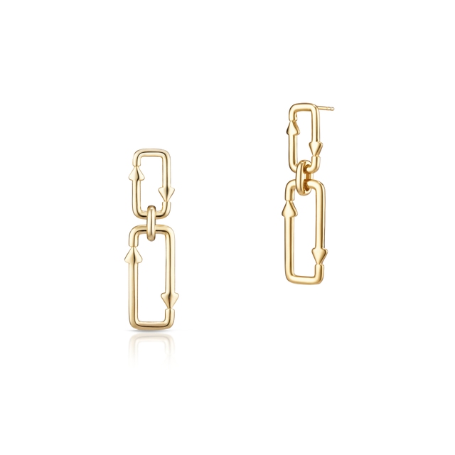 Kolczyki srebrne Loop Longplay