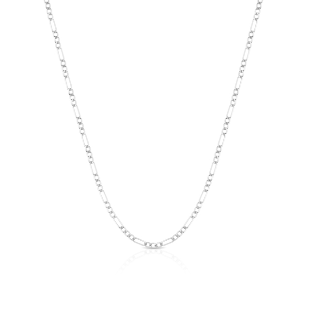 Łańcuszek białe złoto figaro
