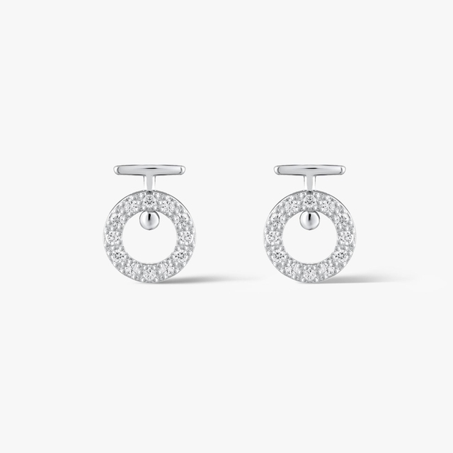 Kolczyki srebrne z cyrkoniami