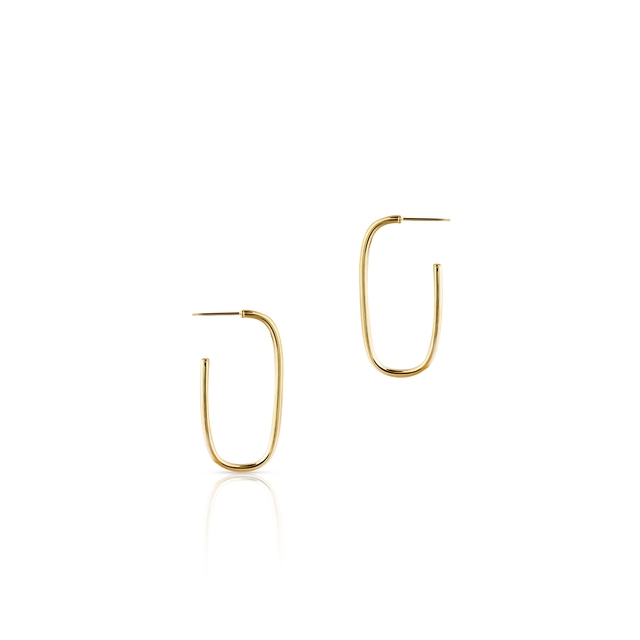 Kolczyki złote geometryczne