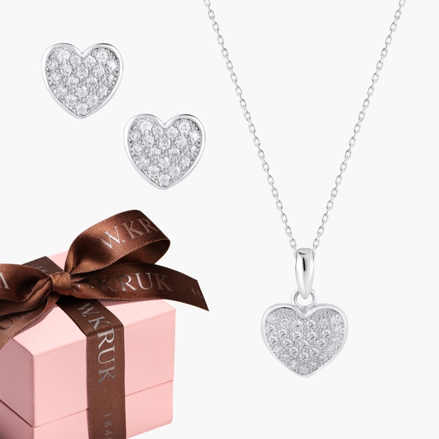 KOMPLET SERCA Z BLASKIEM