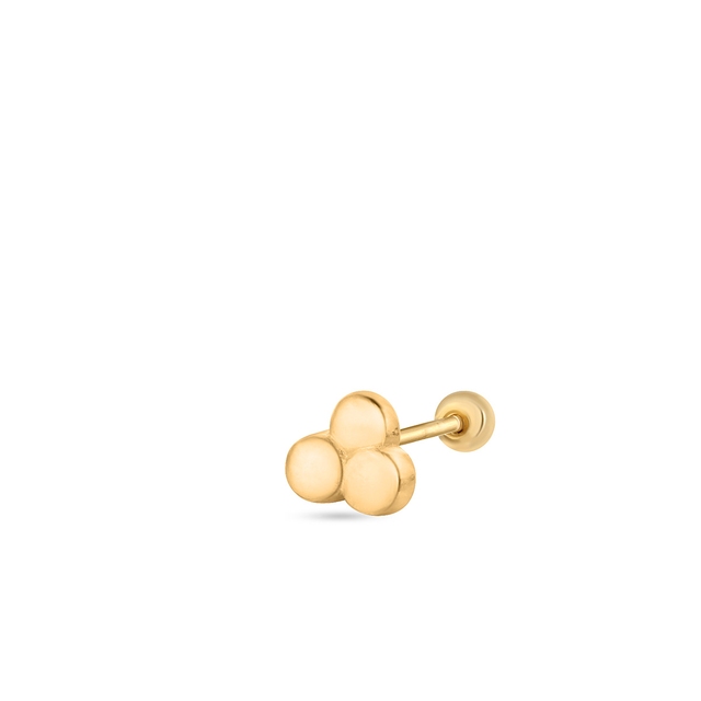 Kolczyk srebrny pozłacany