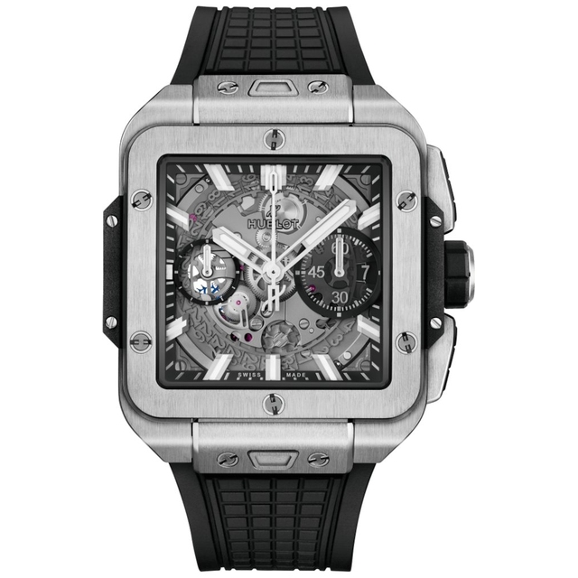 ZEGAREK HUBLOT SQUARE BANG UNICO TITANIUM