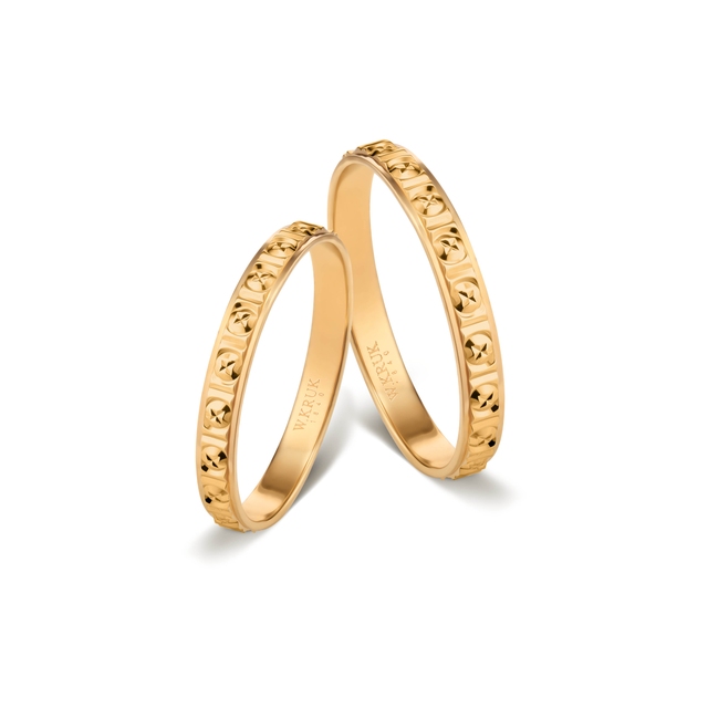 Obrączka złota FANTASIA