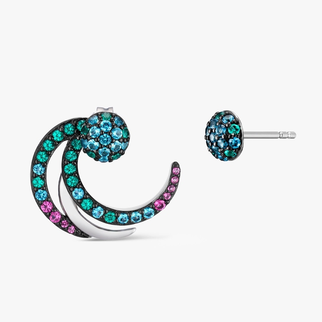 Kolczyki srebrne Preludium Paradise Birds