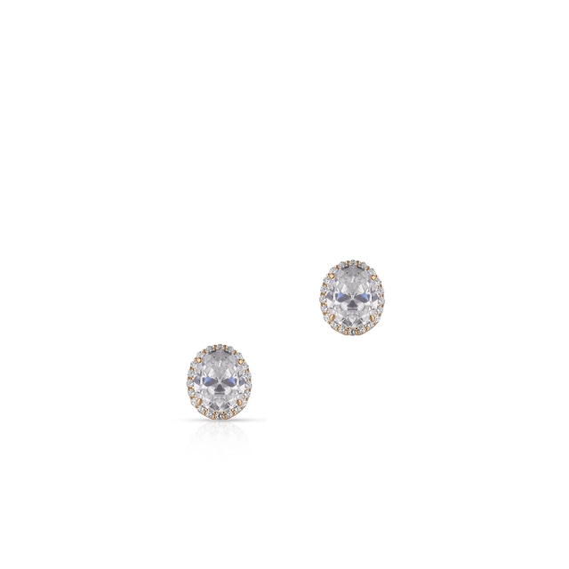 Kolczyki złote z cyrkoniami