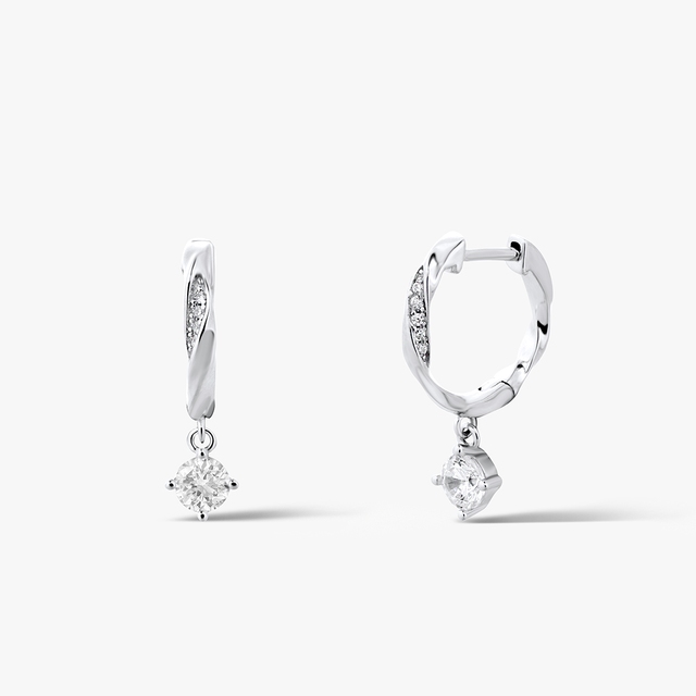 Kolczyki srebrne z cyrkoniami