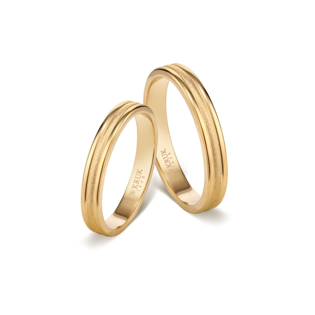 Komplet obrączek złotych POETICA