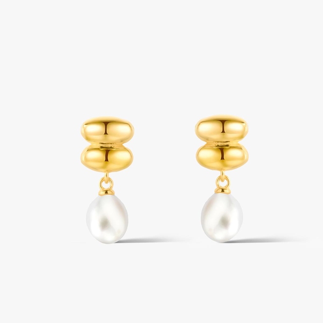 Kolczyki srebrne z perłami