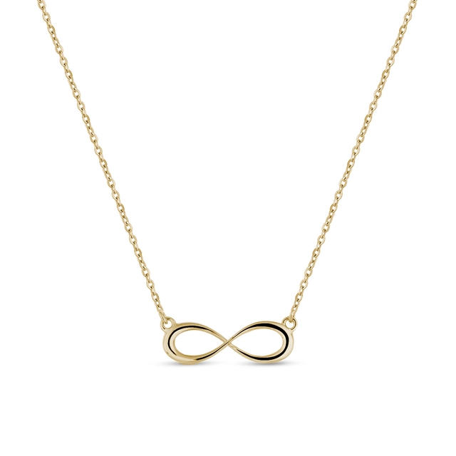 Naszyjnik złoty nieskończoność