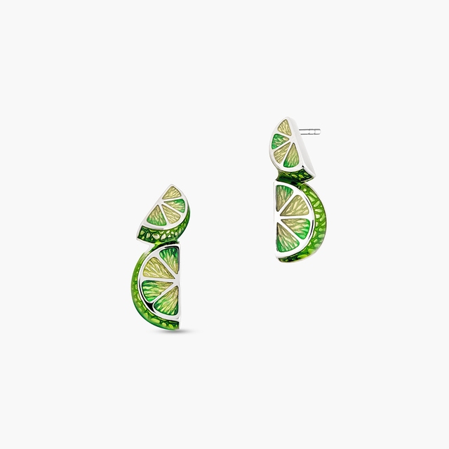 Kolczyki srebrne Kwiaty Nocy Limonki
