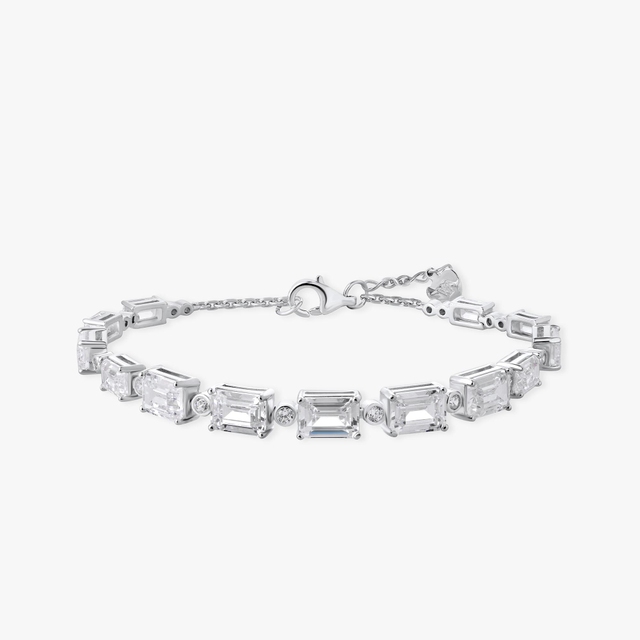 Bransoleta srebrna z cyrkoniami Ceremonials