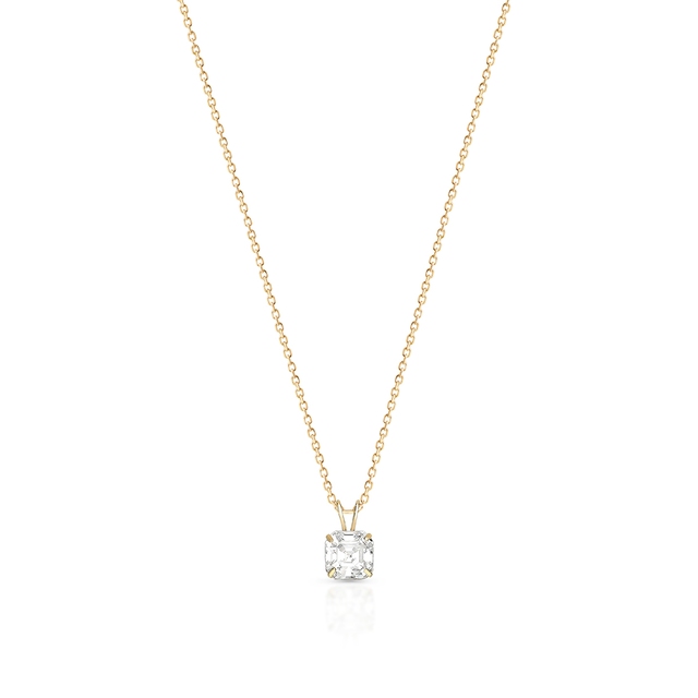 Wisiorek złoty z cyrkonią