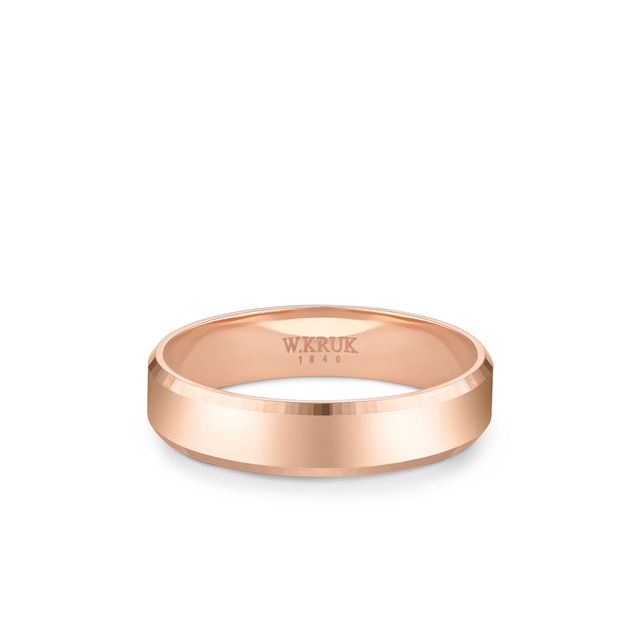 Obrączka złota BORMIO męska