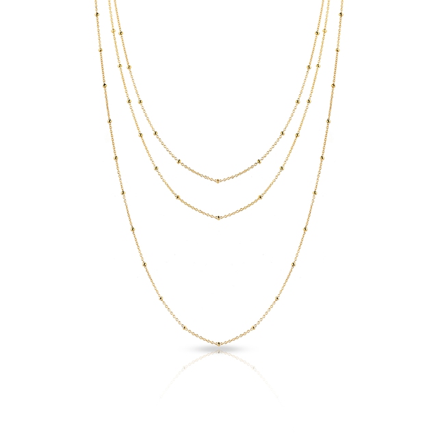 Naszyjnik złoty kaskadowy